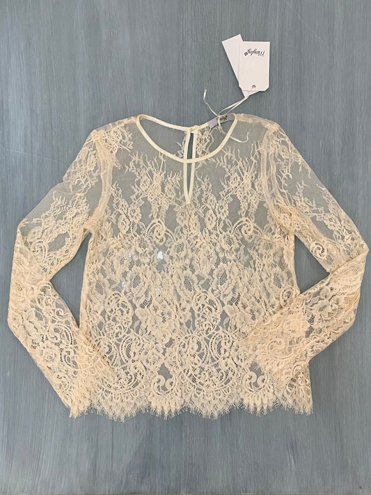 Maryley blusa in pizzo panna - Premium BLUSE from MARYLEY - Just €79! Shop now at Amaltea