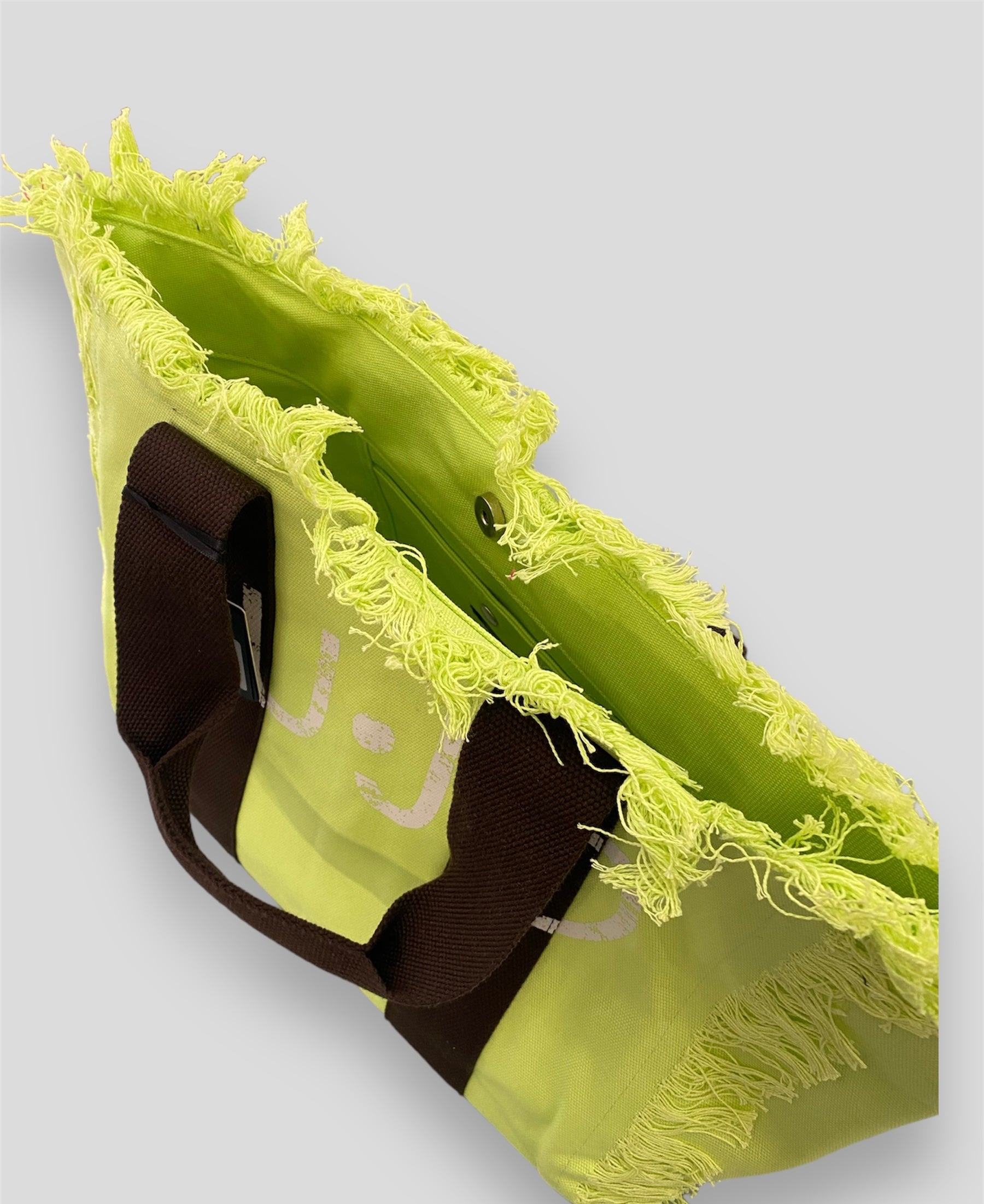 Borsa mare Liu Jo verde acido dettaglio 