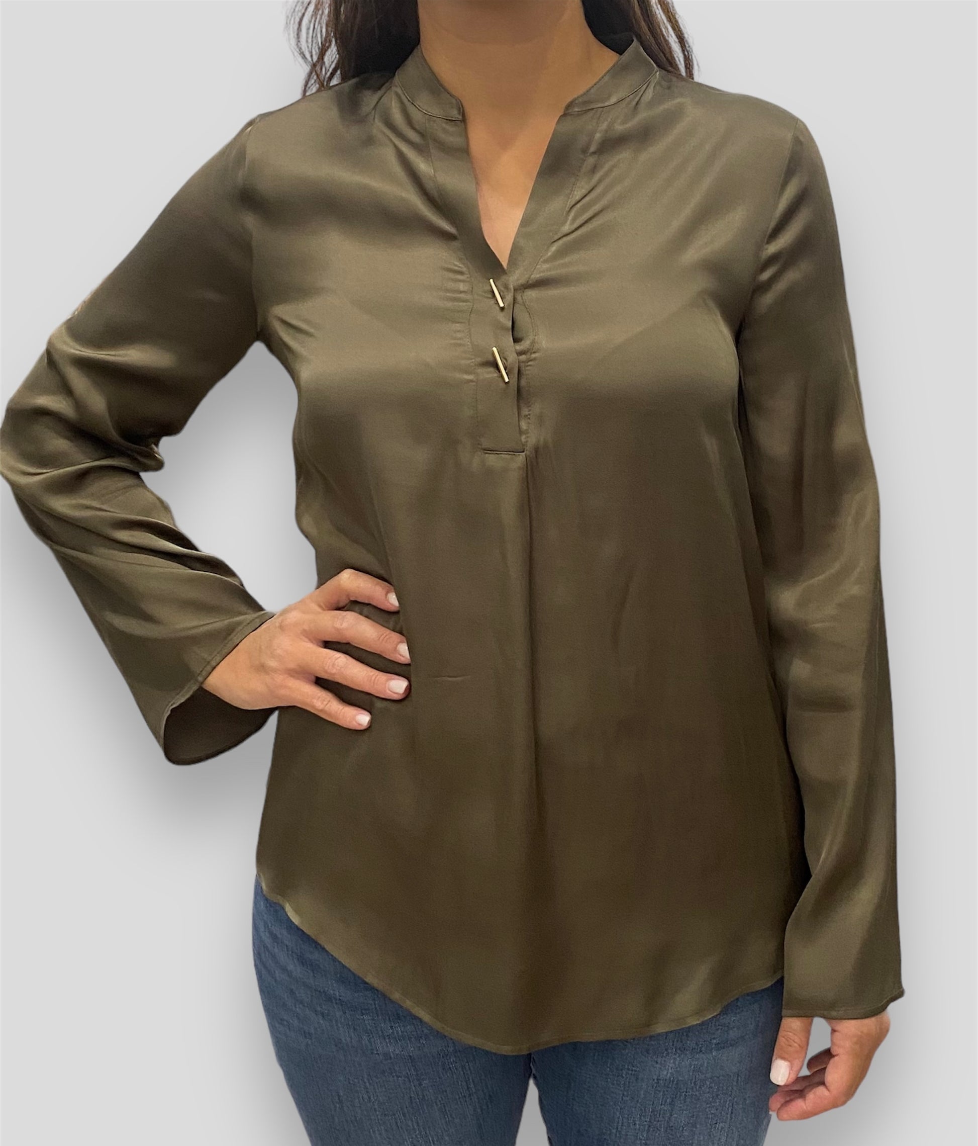 Kocca blusa verde militare - Premium BLUSE from KOCCA - Just €90! Shop now at Amaltea