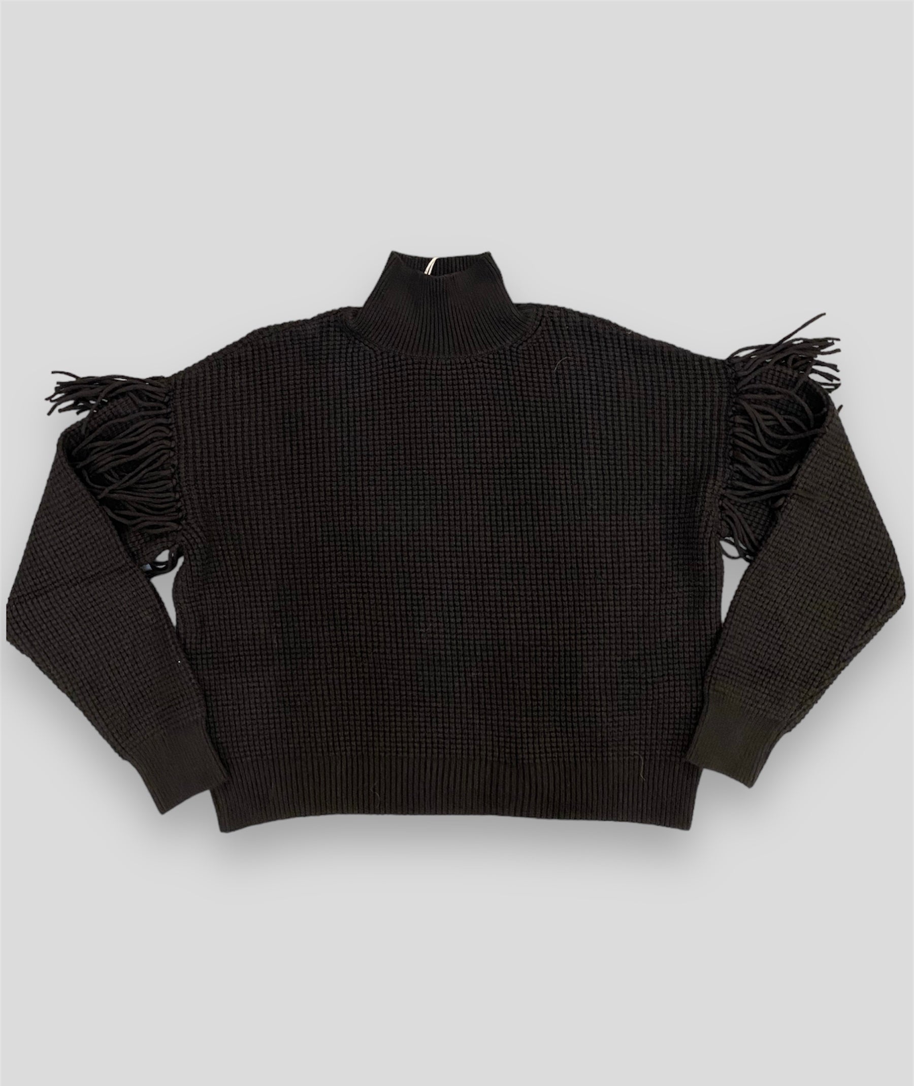 Susy mix maglione nero frange - Premium MAGLIE from SUSY MIX ELITE - Just €80! Shop now at Amaltea