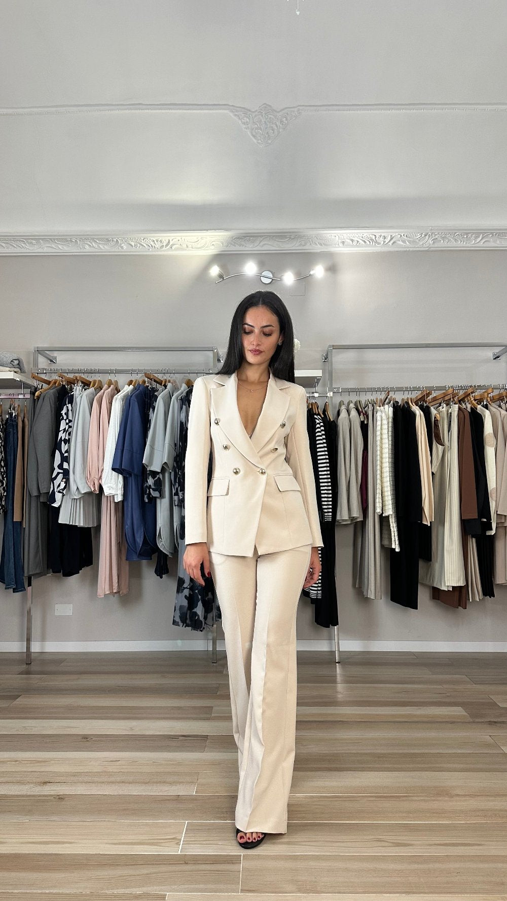 Giacca Maryley crema dettaglio