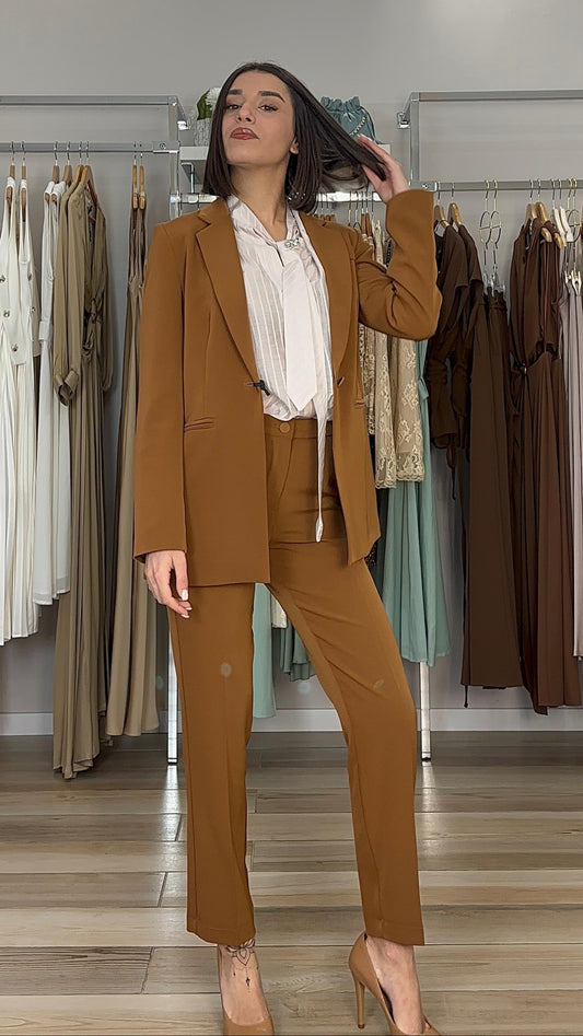 Giacca Maryley marrone frontale