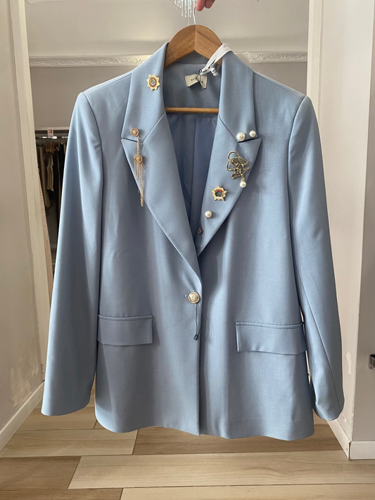 Giacca con spille Susy mix frontale