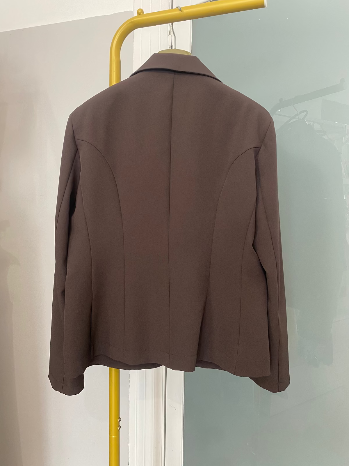 Giacca monopetto marrone Maryley retro