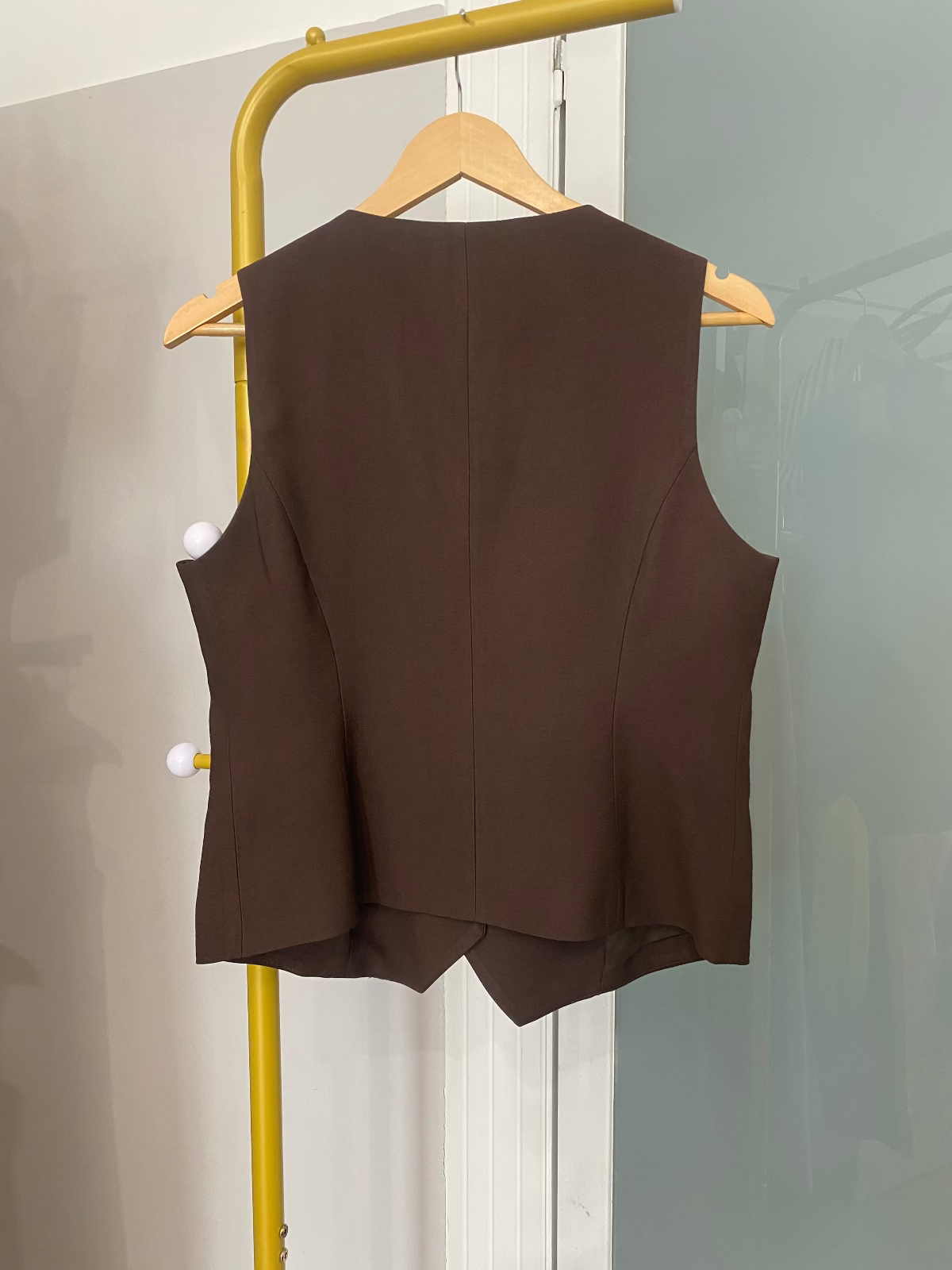 Gilet Maryley marrone retro