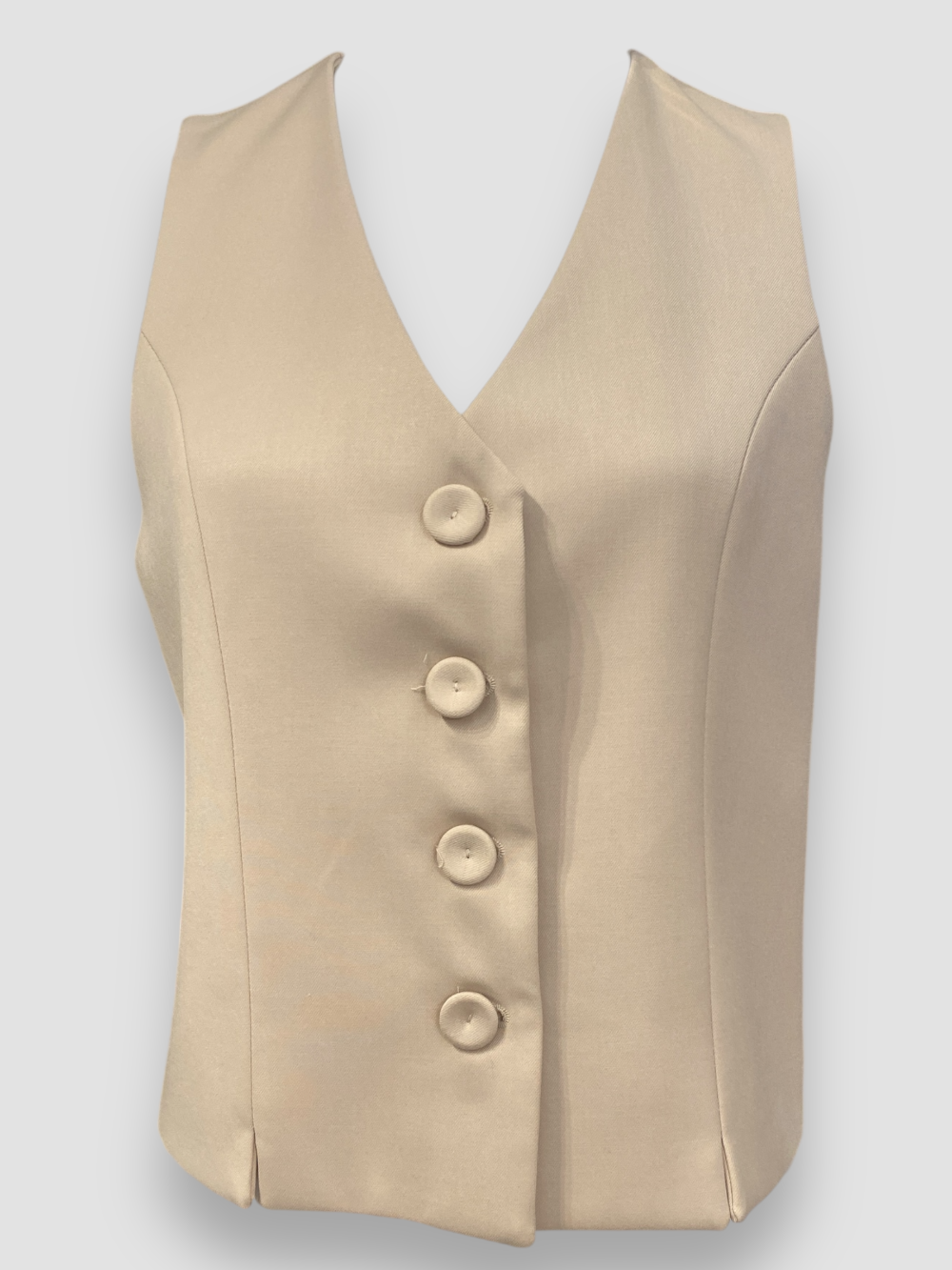 Gilet corto Susy mix Elite beige