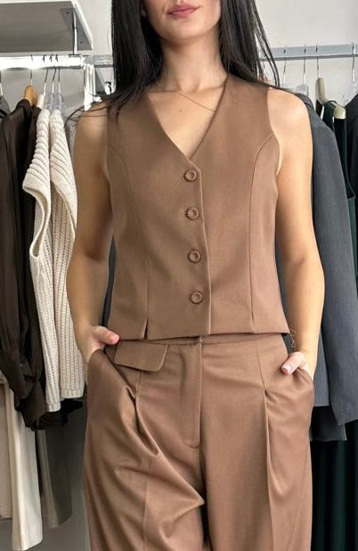 Gilet corto Susy mix Elite dettaglio