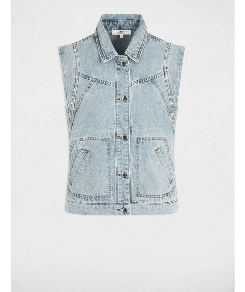 Gilet in denim Morgan de toi