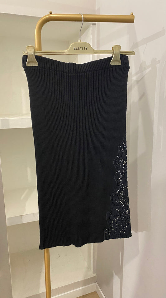 Haveone gonna in maglia a costine