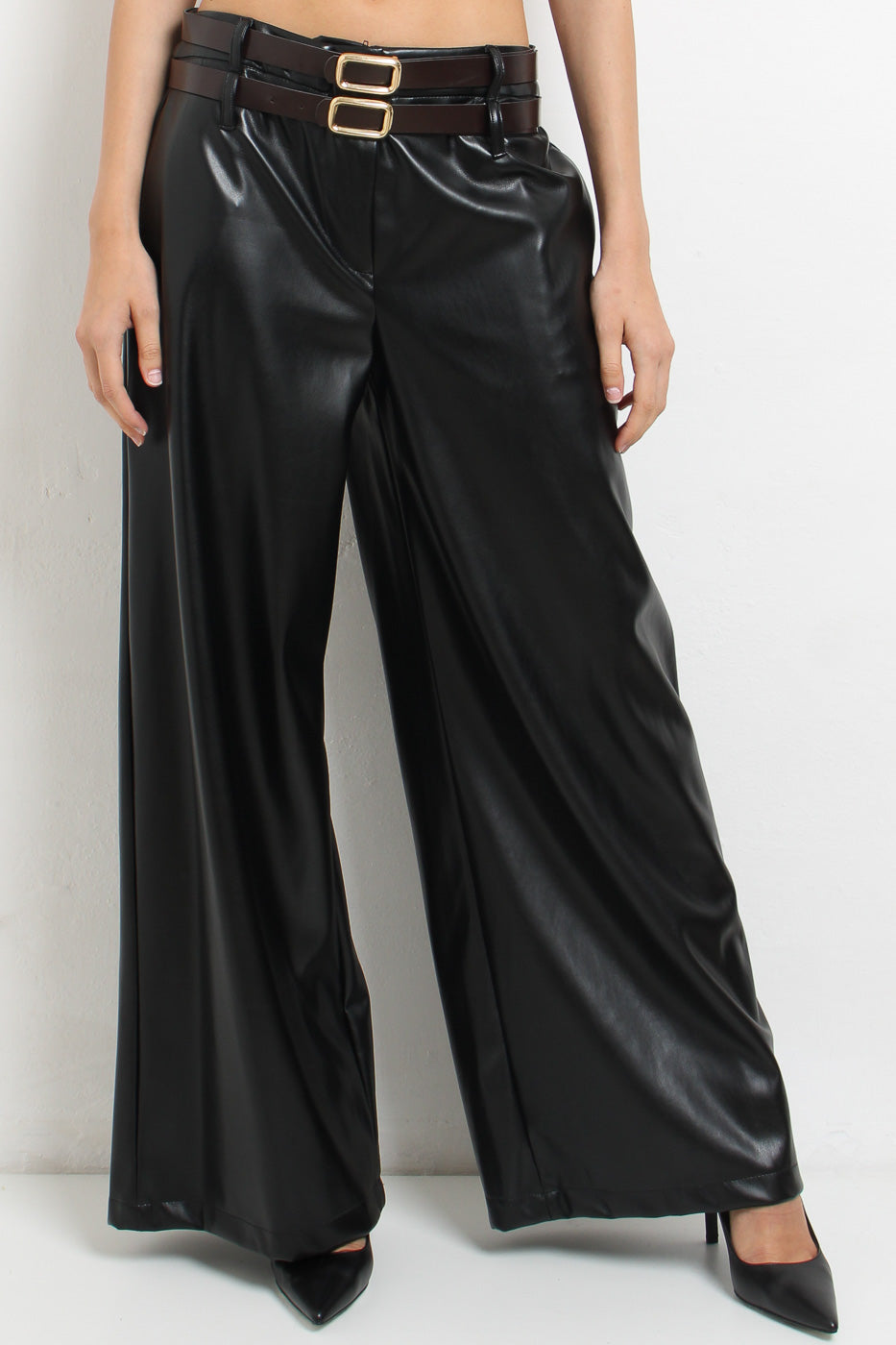 Haveone_pantalone_in_ecopelle_nero