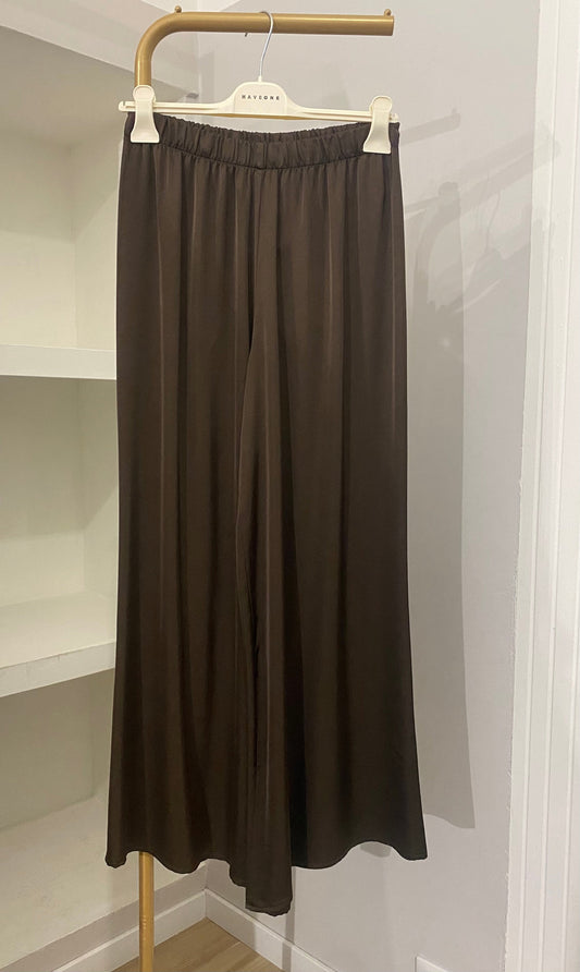 Haveone pantalone in viscosa marrone
