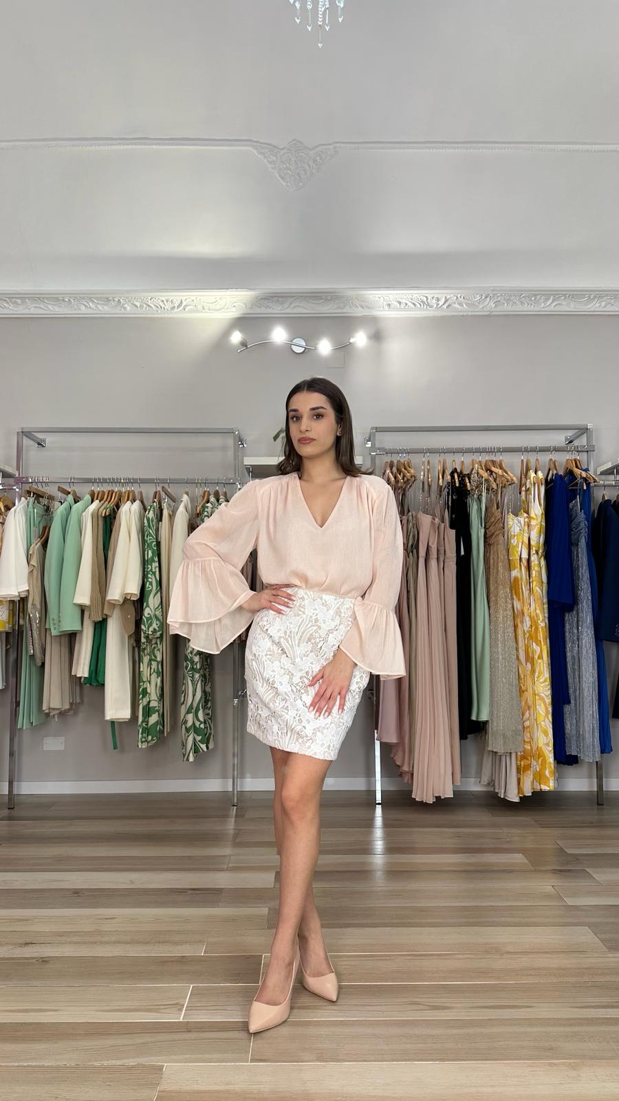 Blusa Kocca rosa dettaglio