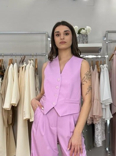 Gilet Souvenir malva frontale