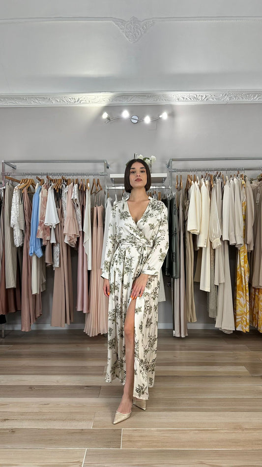 Maryley abito lungo floreale  frontale