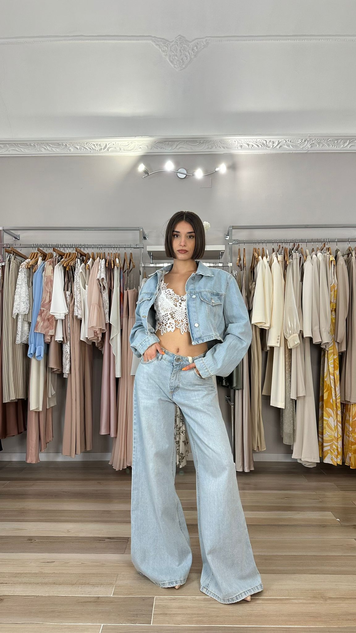 Have one giubbino a jeans dettaglio