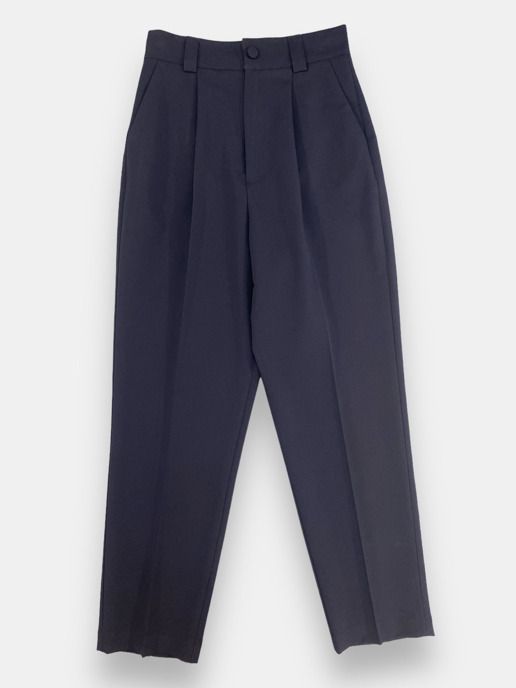 Susy mix pantalone a vita alta blu