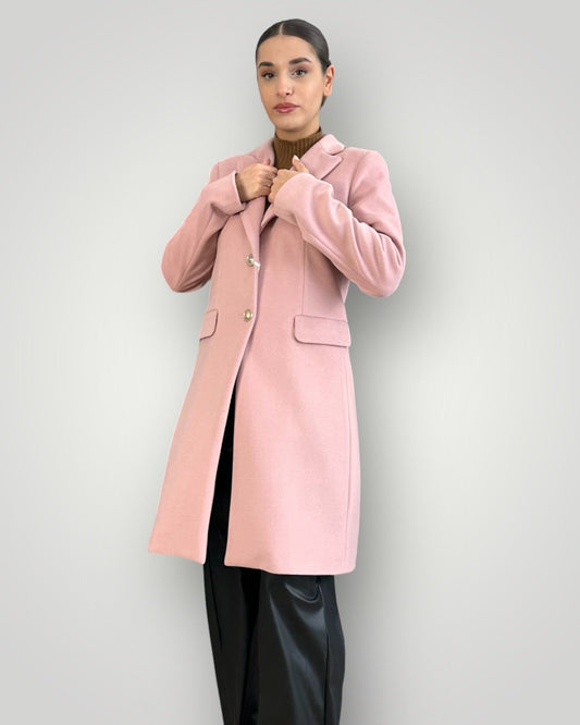 Cappotto rosa-frontale