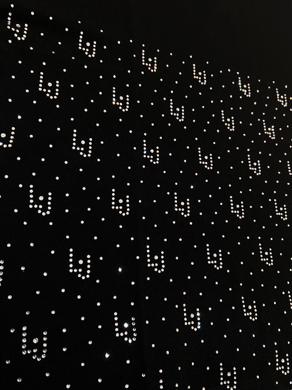 T-shirt Liu Jo strass nera dettaglio