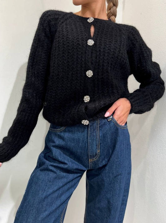 Susy mix cardigan nero - Premium GIACCHE from SUSY MIX ELITE - Just €90! Shop now at Amaltea