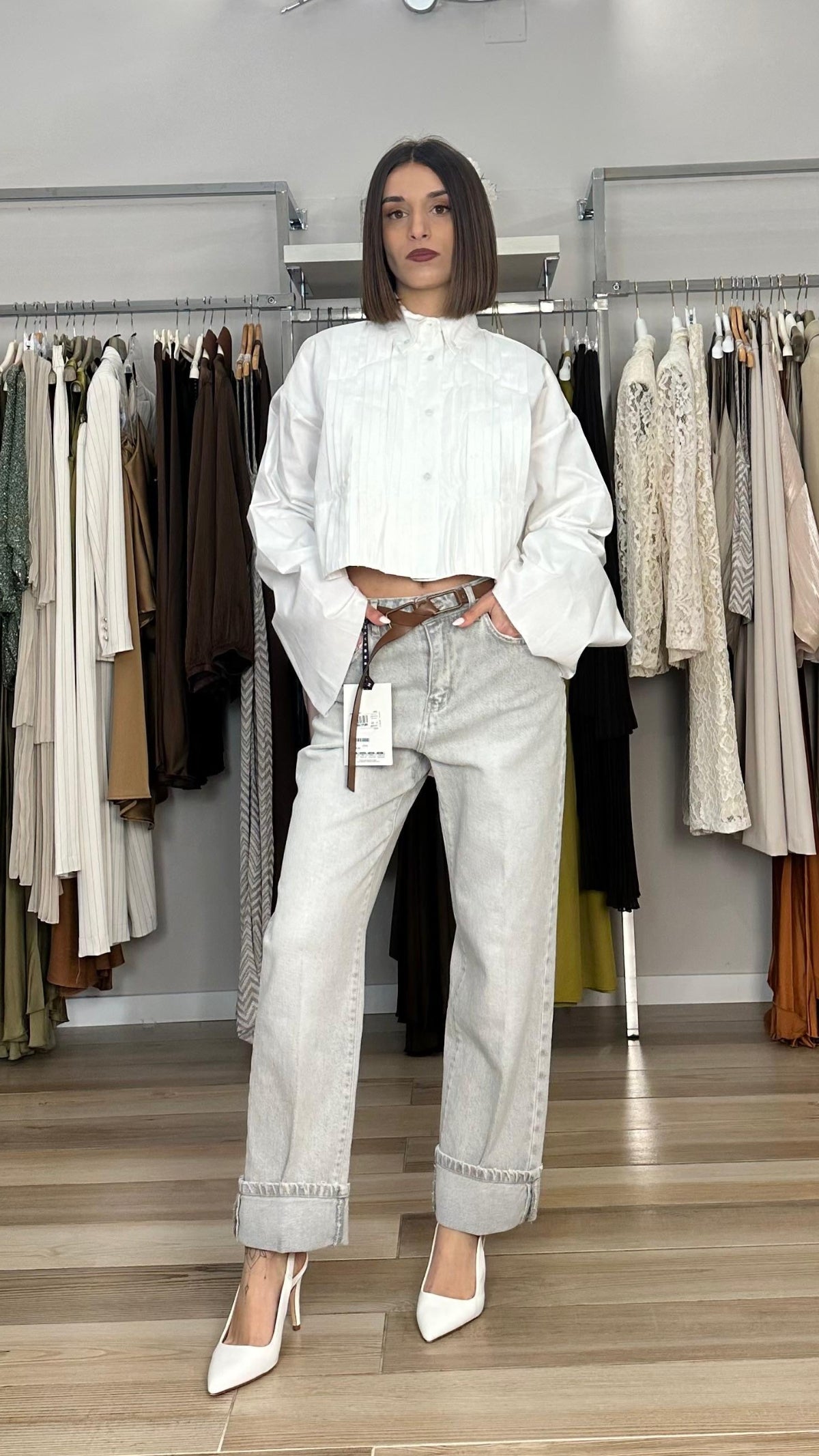 Jeans grigio Have one dettaglio