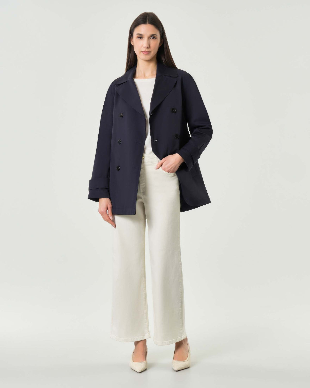 Jeans_in_gabardine_Emme_Marella_panna