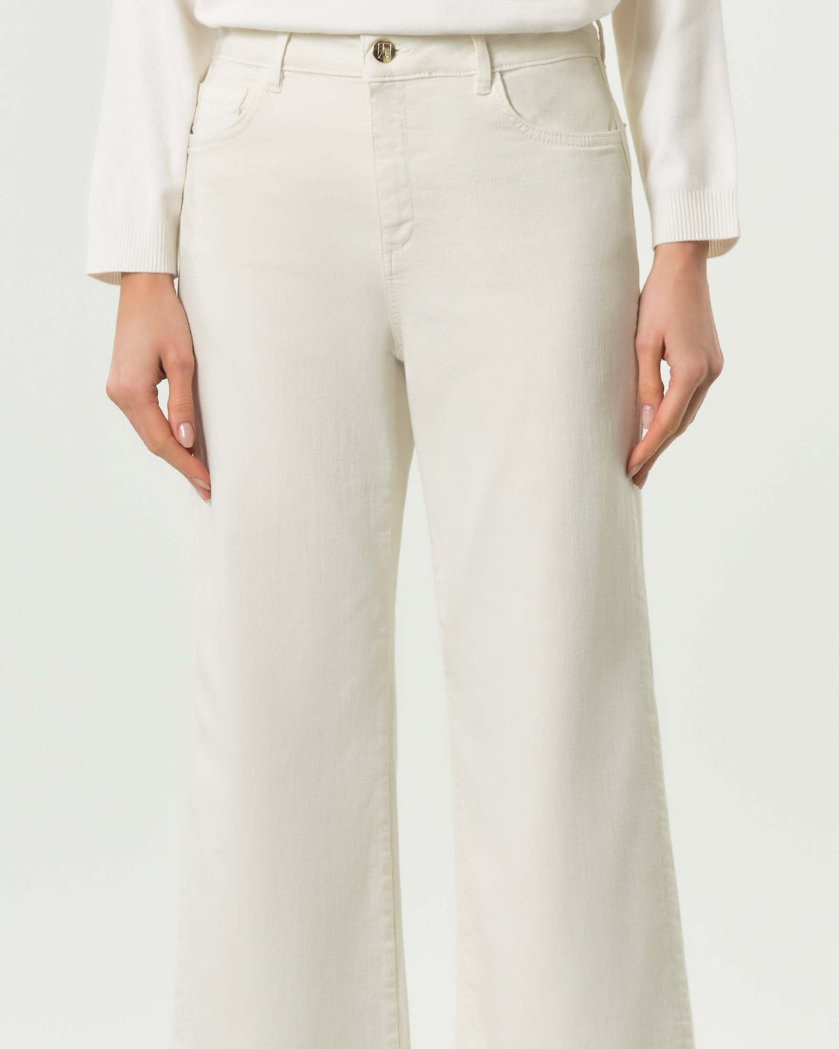 Jeans_in_gabardine_Emme_Marella_panna_dettaglio