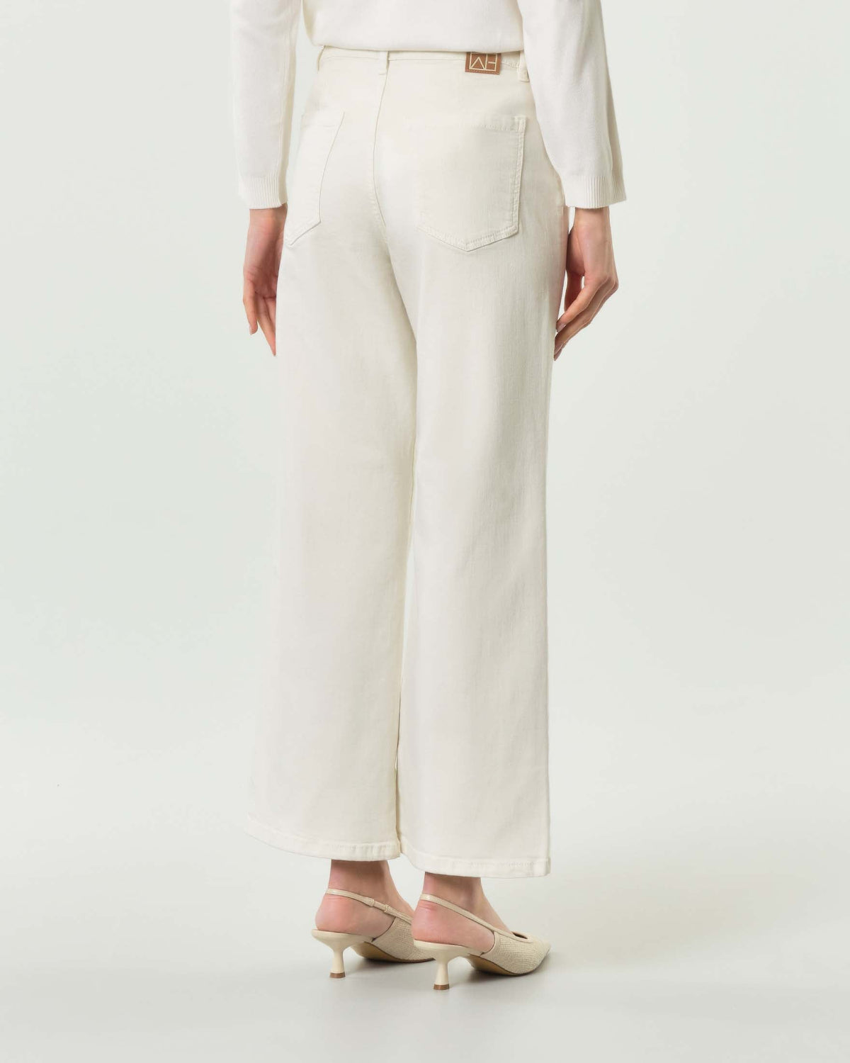Jeans_in_gabardine_Emme_Marella_panna_retro