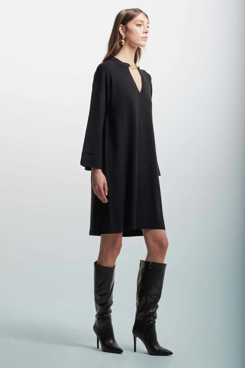 Kocca abito corto in maglia- laterale