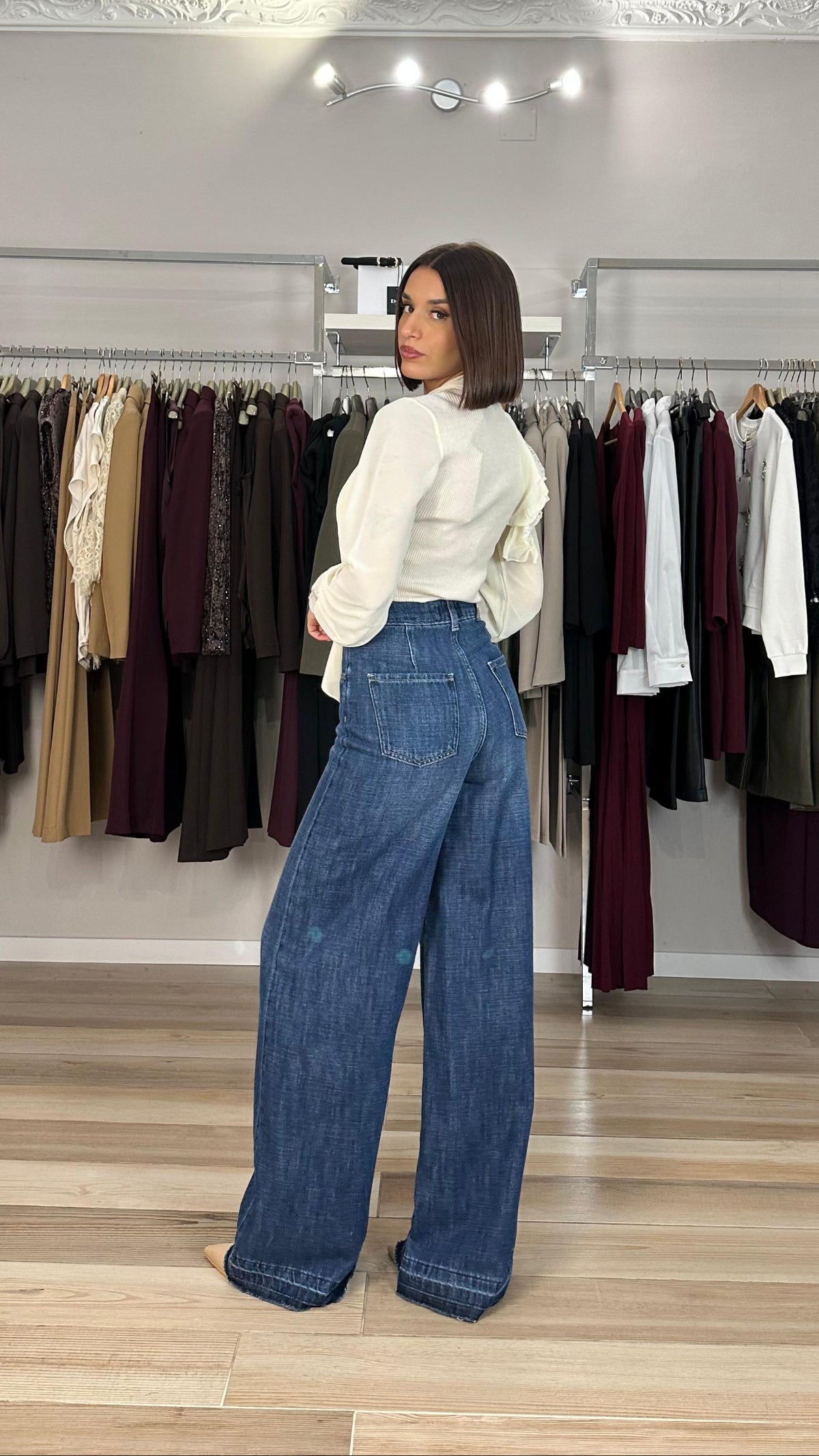 Kocca jeans a palazzo retro
