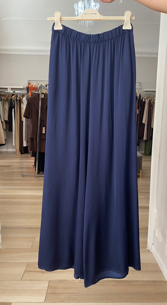 Kocca pantalone in viscosa blu 