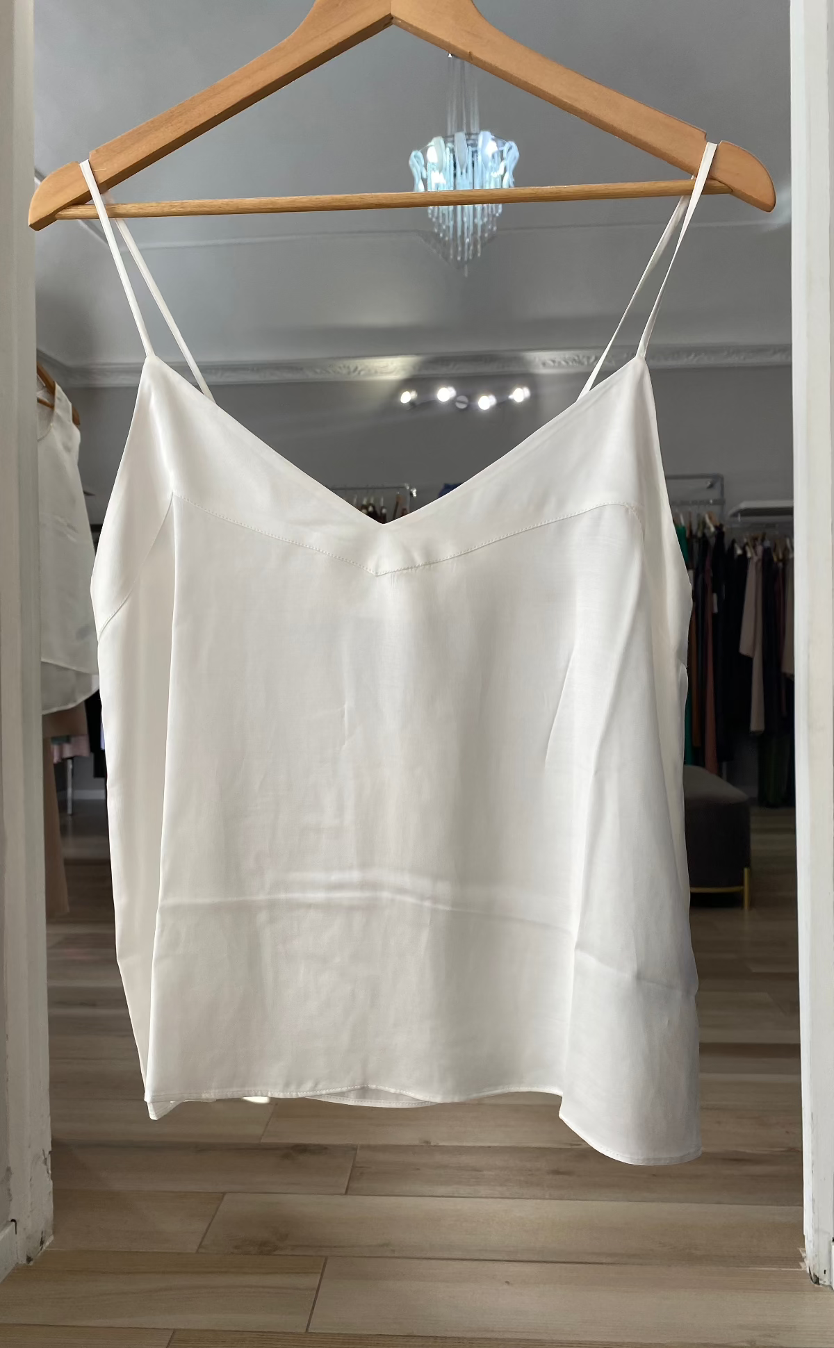 Kocca top bianco in viscosa 