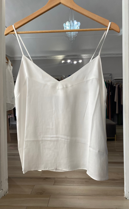 Kocca top bianco in viscosa 