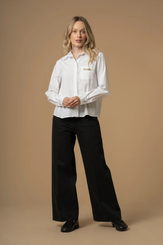 Koccacamiciabiancaincotonefrontale