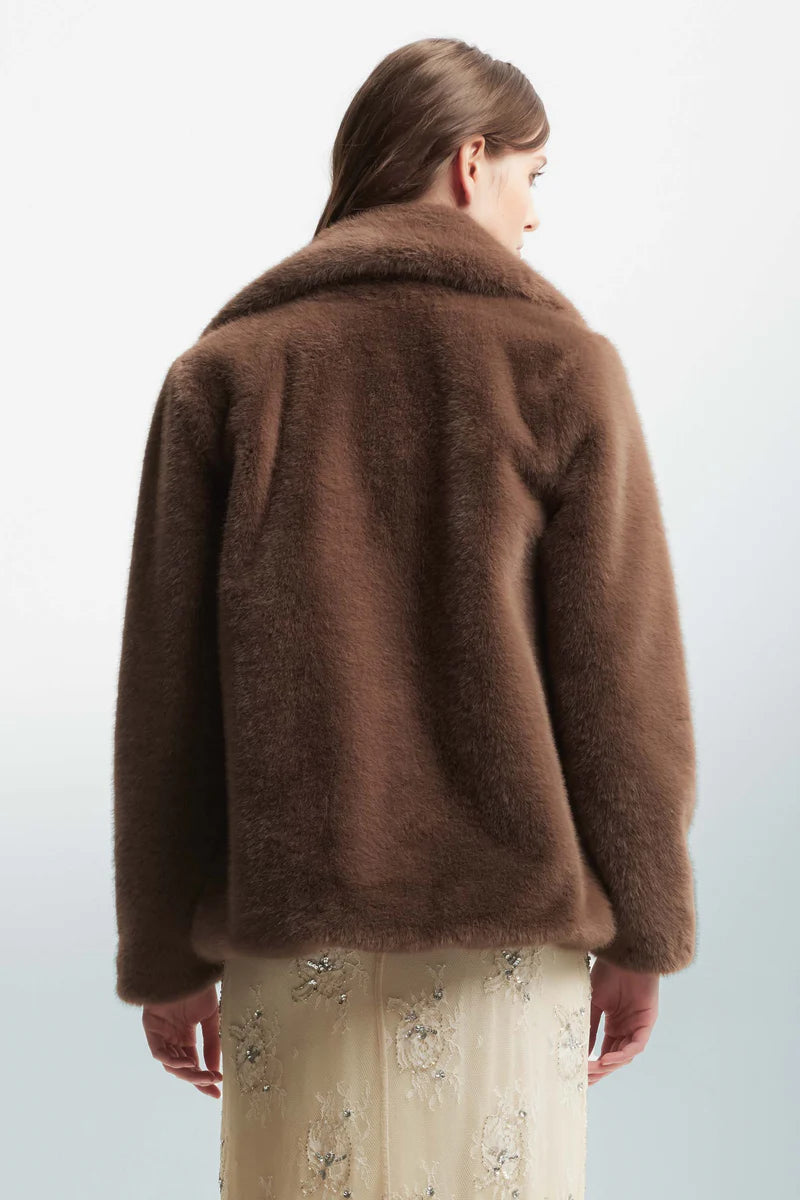 Kocca ecopelliccia marrone