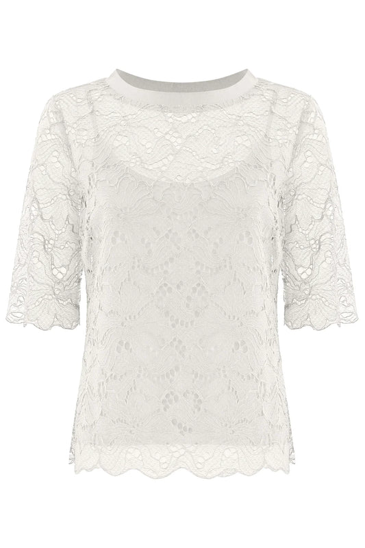 Kocca maglia in pizzo frontale
