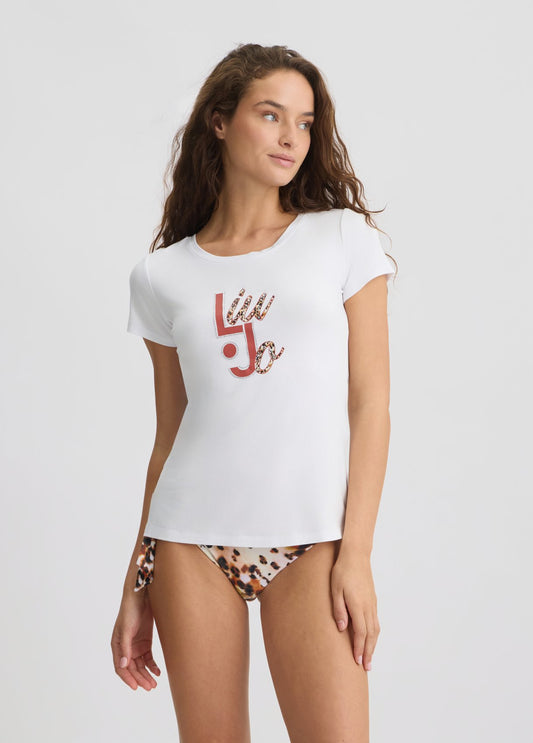 LiuJot-shirtbiancalogomaculatofrontale