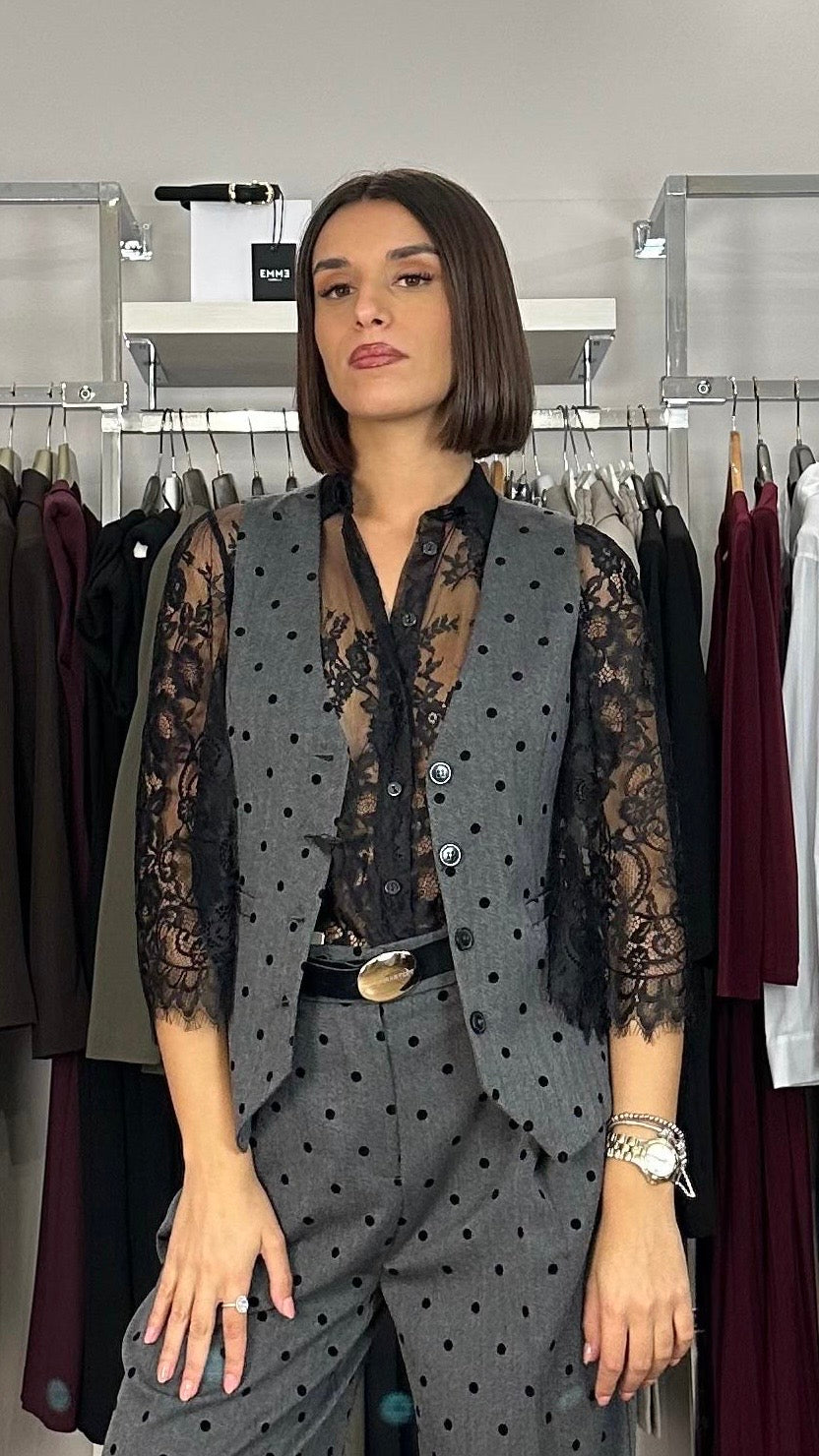 Maryley gilet a pois