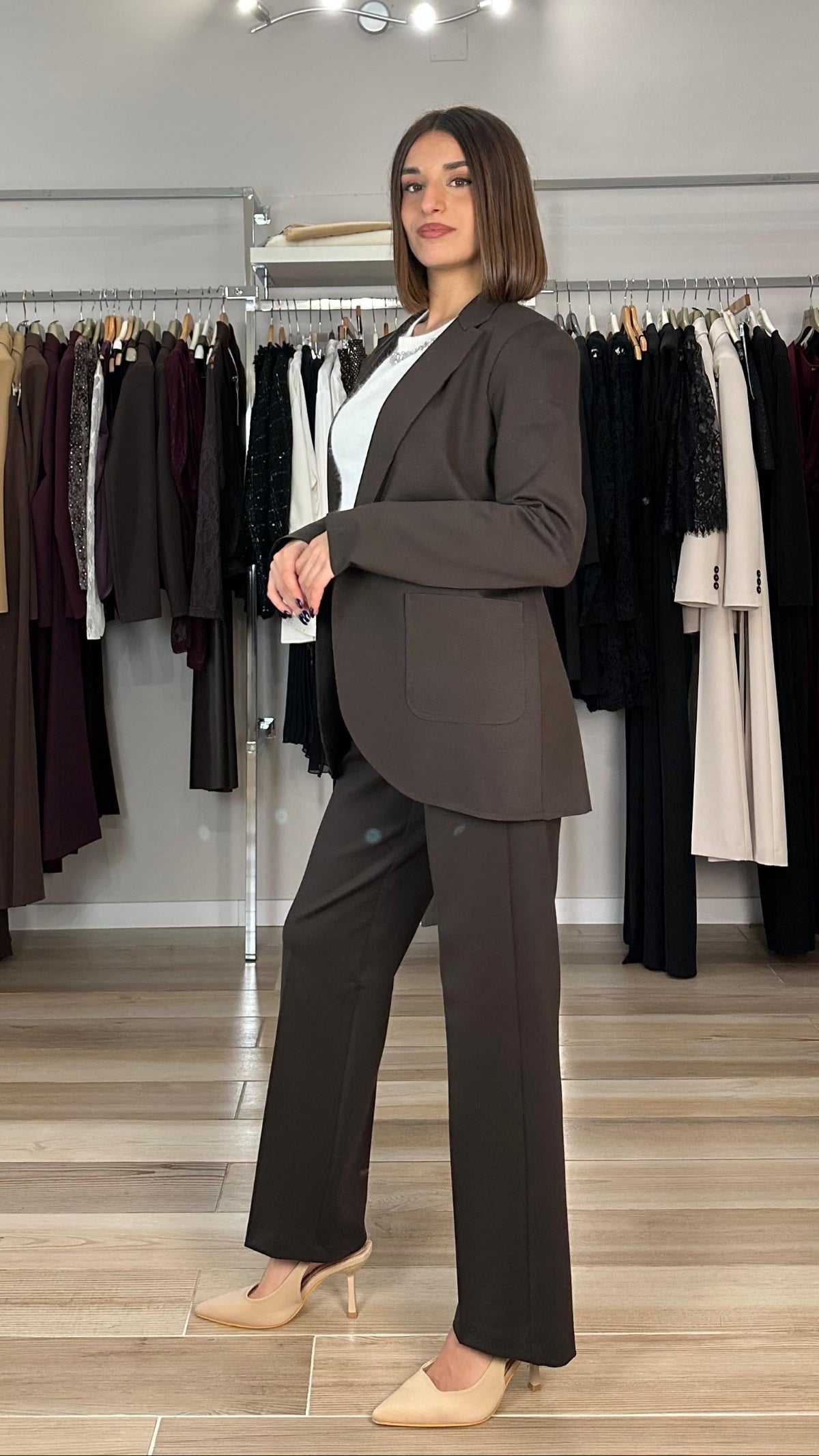 Maryley pantalone moro laterale