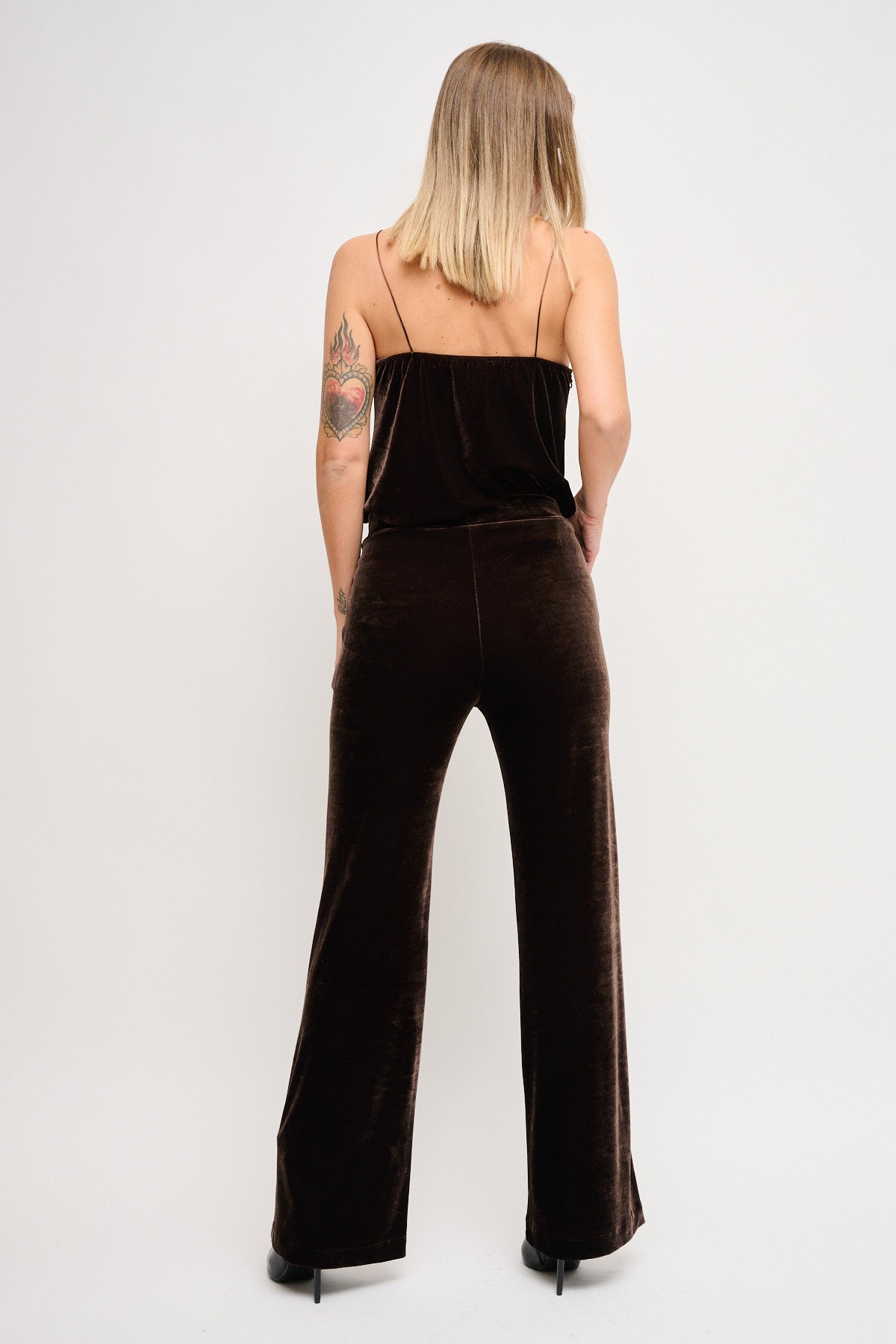 Maryleypantaloneinvellutomarroneretro