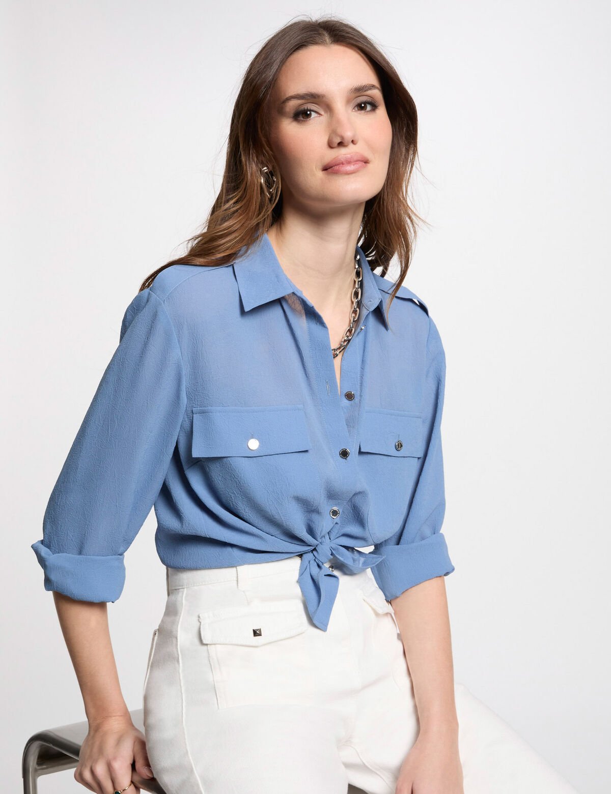 Morgan de toi camicia carta da zucchero frontale