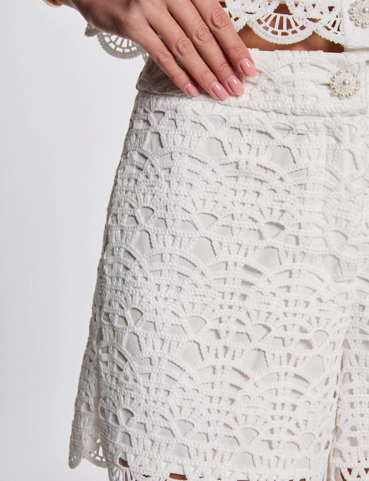 Morgan_de_toi_short_bianco_dettaglio