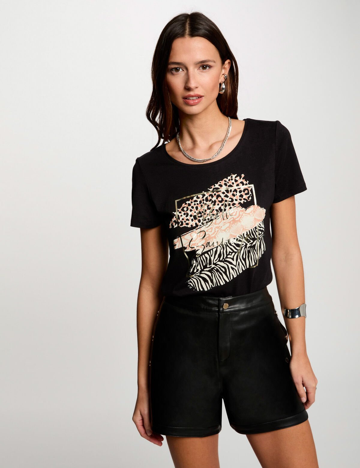 Morgan_de_toi_t-shirt_animalier_nera_frontale