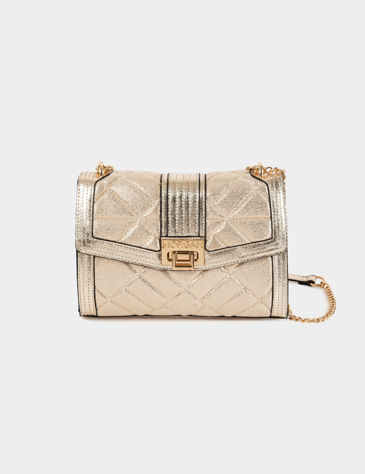 Morgan de toi borsa a tracolla oro dettaglio