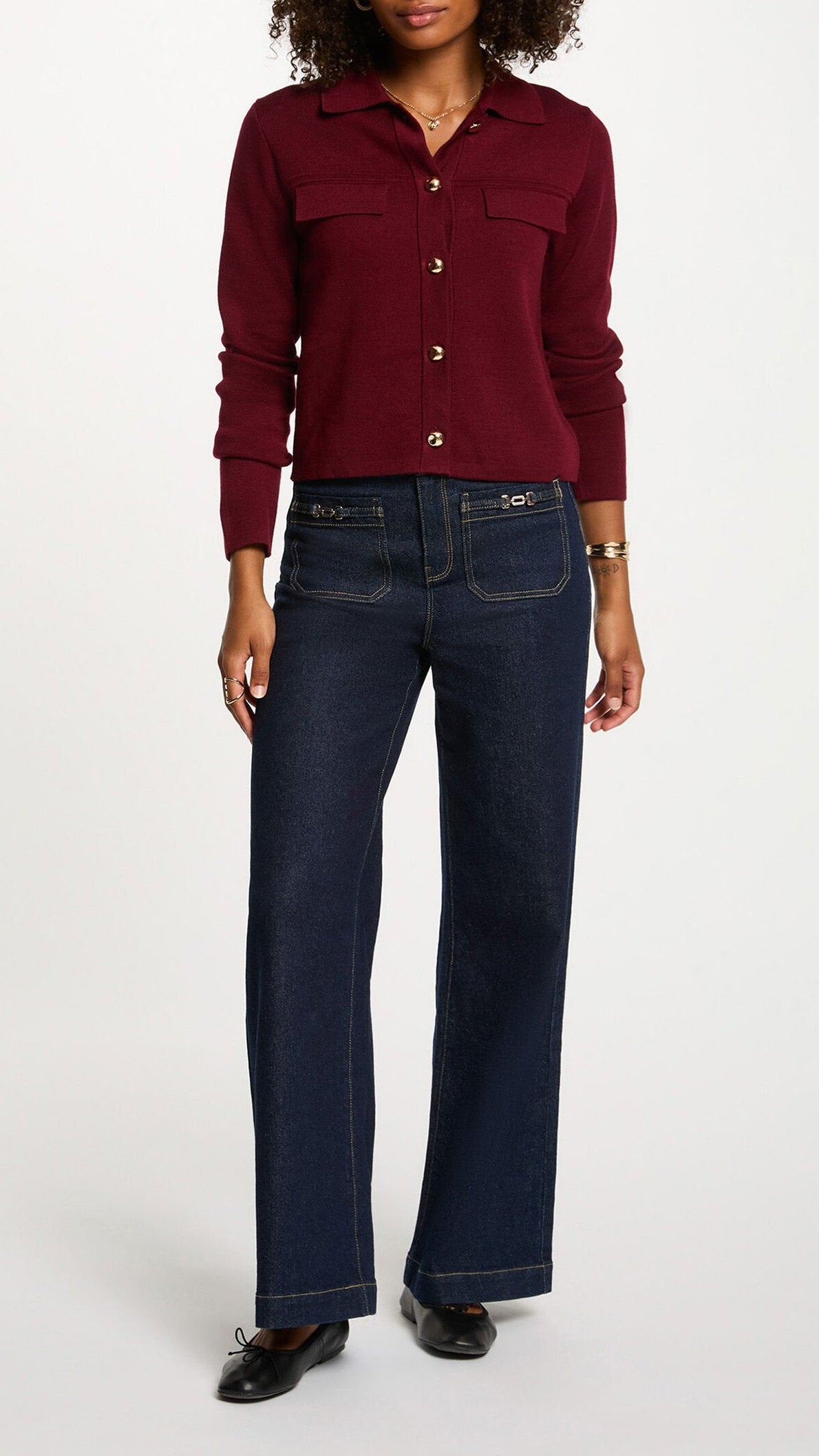 Morgandetoicardiganbordeauxfrontale