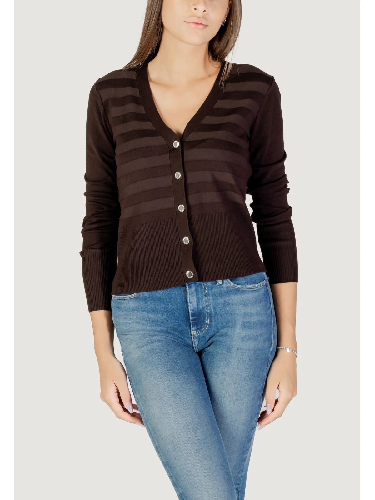 Morgandetoicardiganmarronefrontale