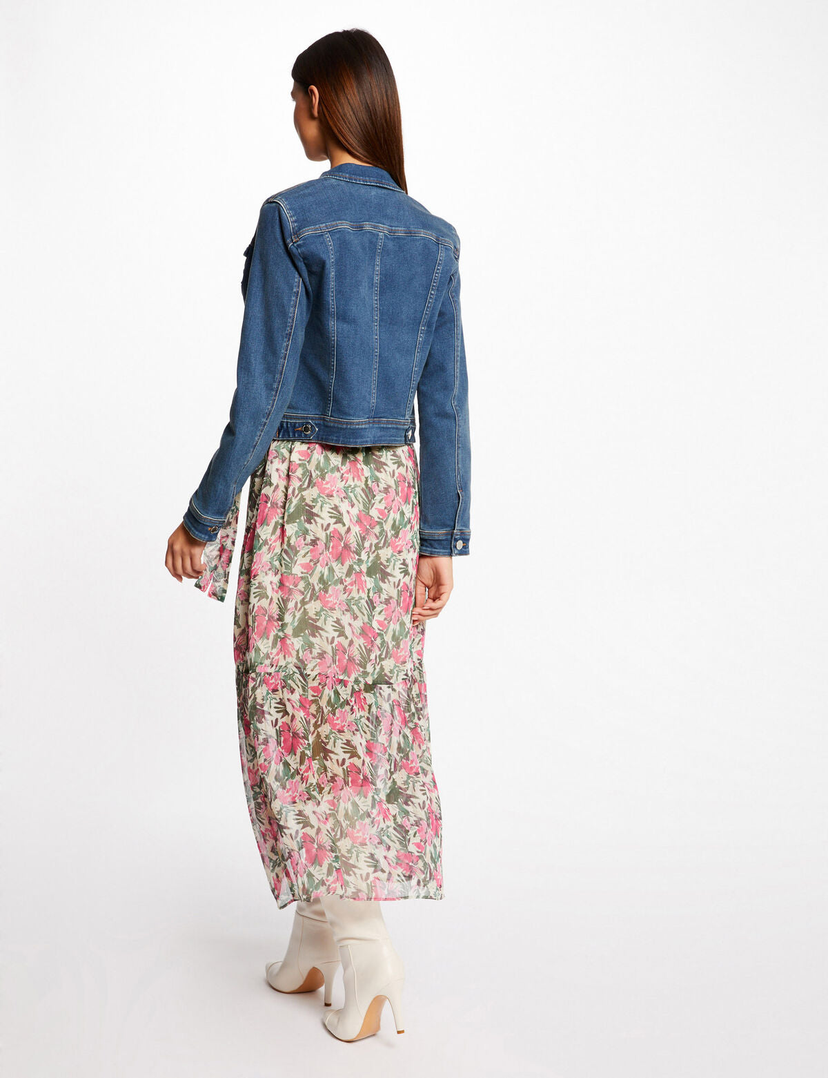 Morgan de toi giubbino a jeans retro