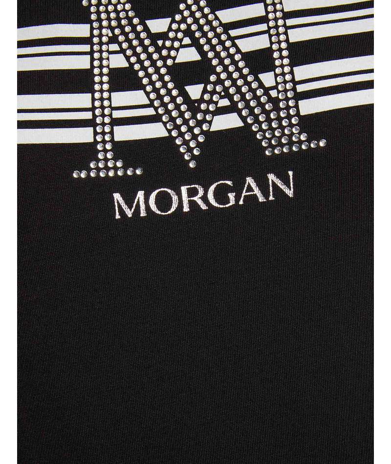 Morgan de toi t-shirt nera laterale