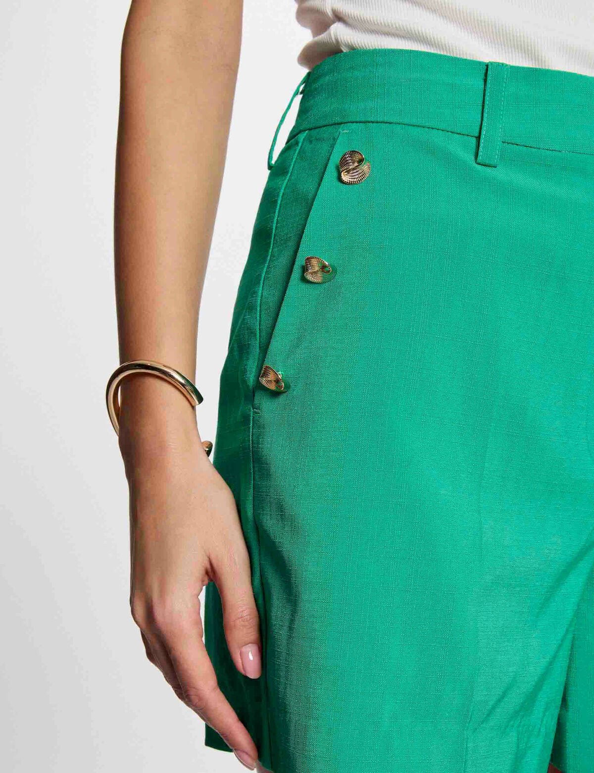 Morganpantaloncinoverdedettaglio