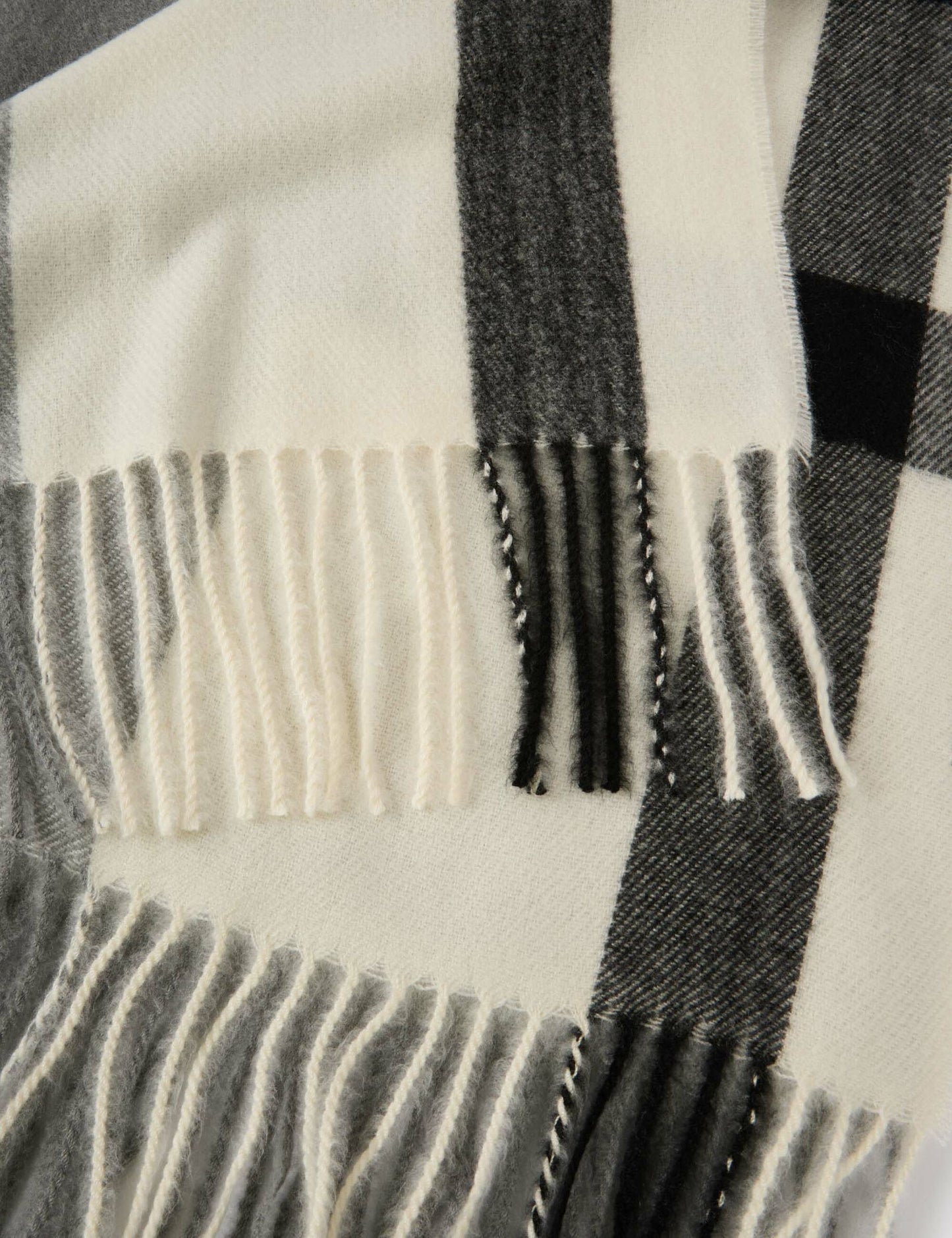 Morgan sciarpa a quadri grigio