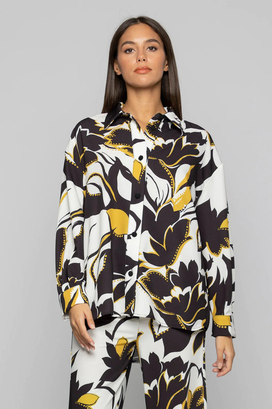 Kocca camicia a fantasia floreale 